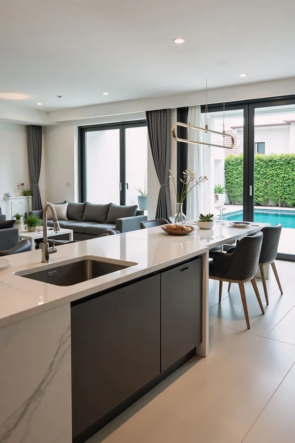 HiZypern Villa Wohnbereich Küche